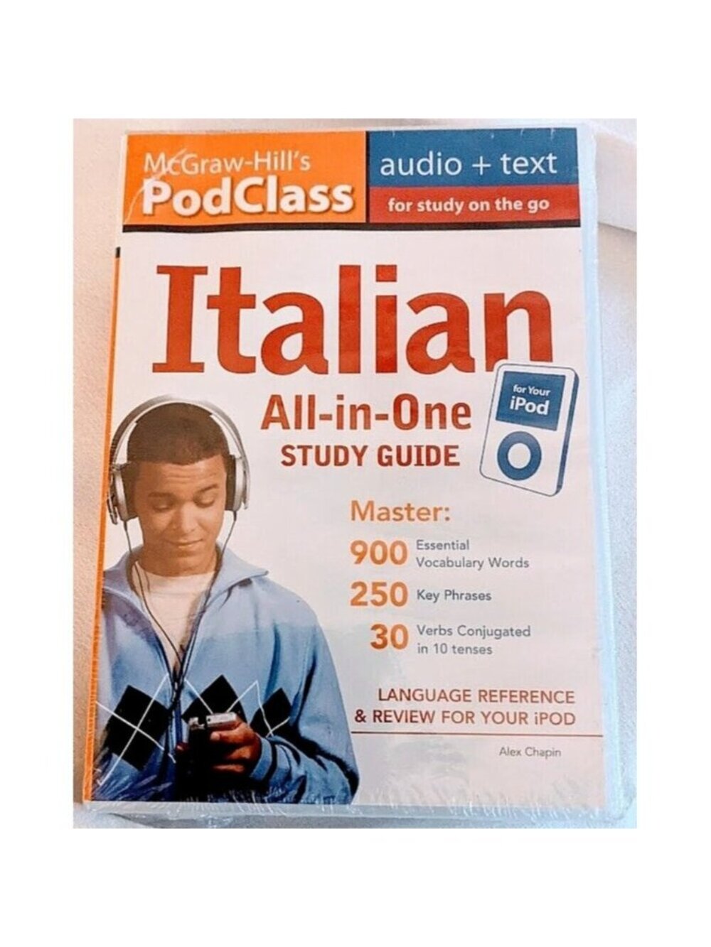 Learn to Speak Italian MP3 Disc & Study Guide – Original Factory Sealed for iPod